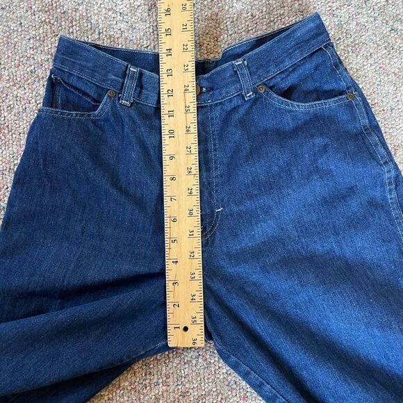 Vintage Dark Wash High Rise Straight Leg Jeans - Picture 7 of 9